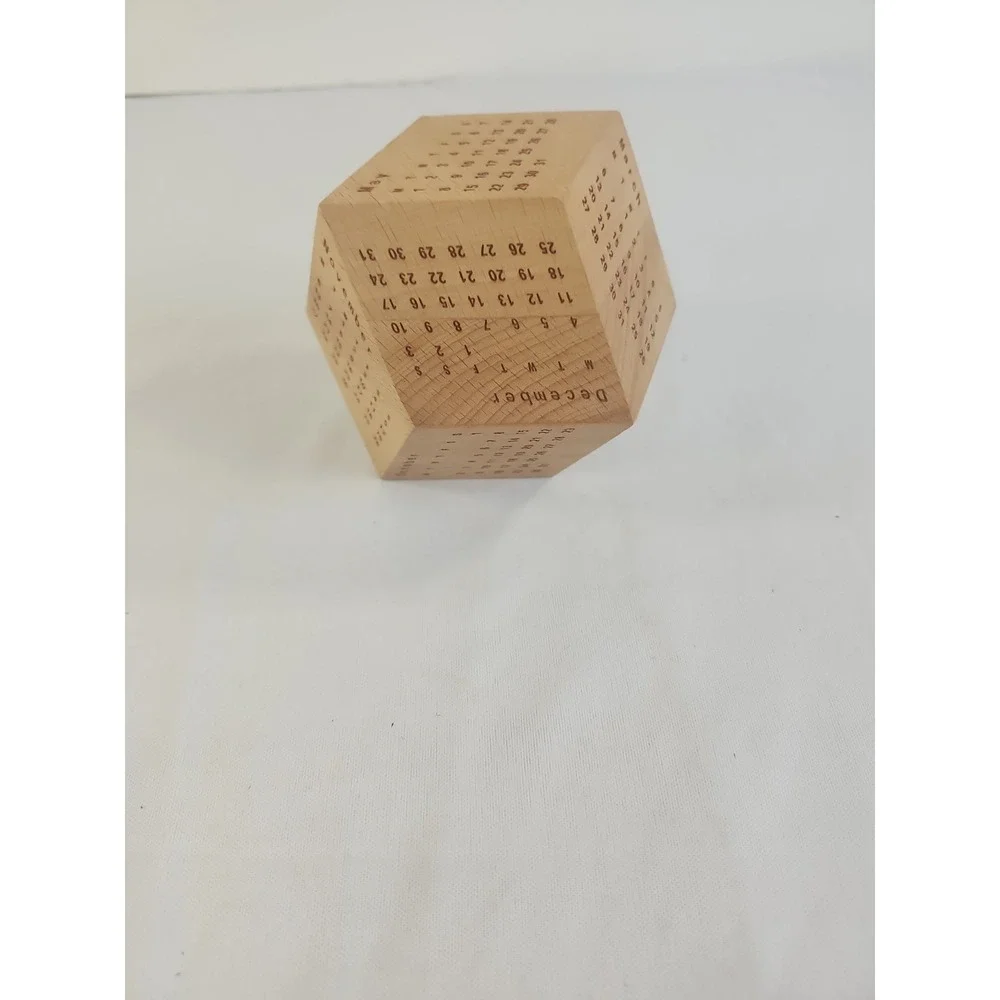 Dodecahedron Calender Wooden From 2017 Great For Your Birth Year